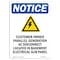 Signmission OSHA Notice Sign, 14" Height, Rigid Plastic, Customer Owned Parallel Sign With Symbol, Portrait OS-NS-P-1014-V-10866 - alternate 1